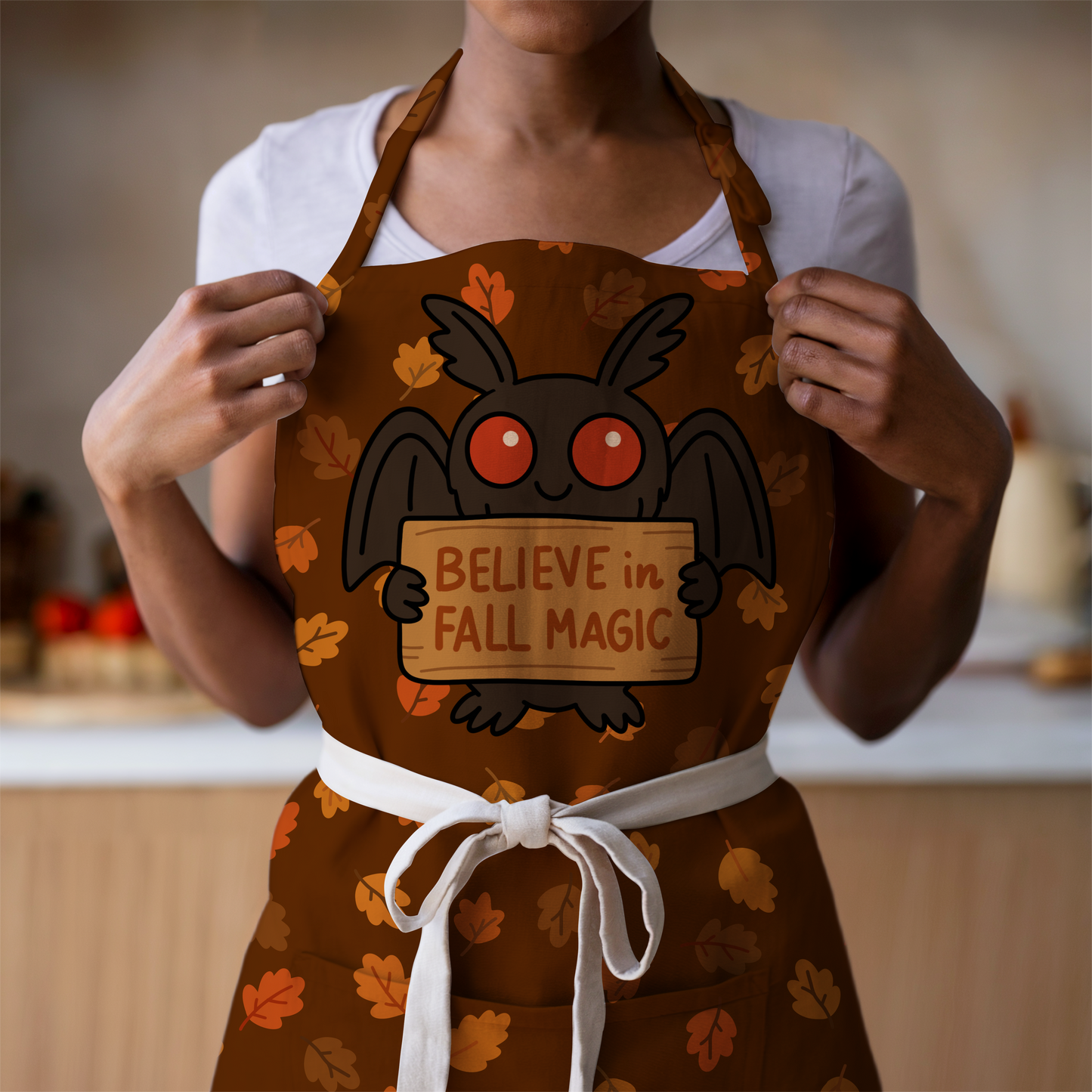 Believe in Fall Magic – Cute Mothman Digital Sticker