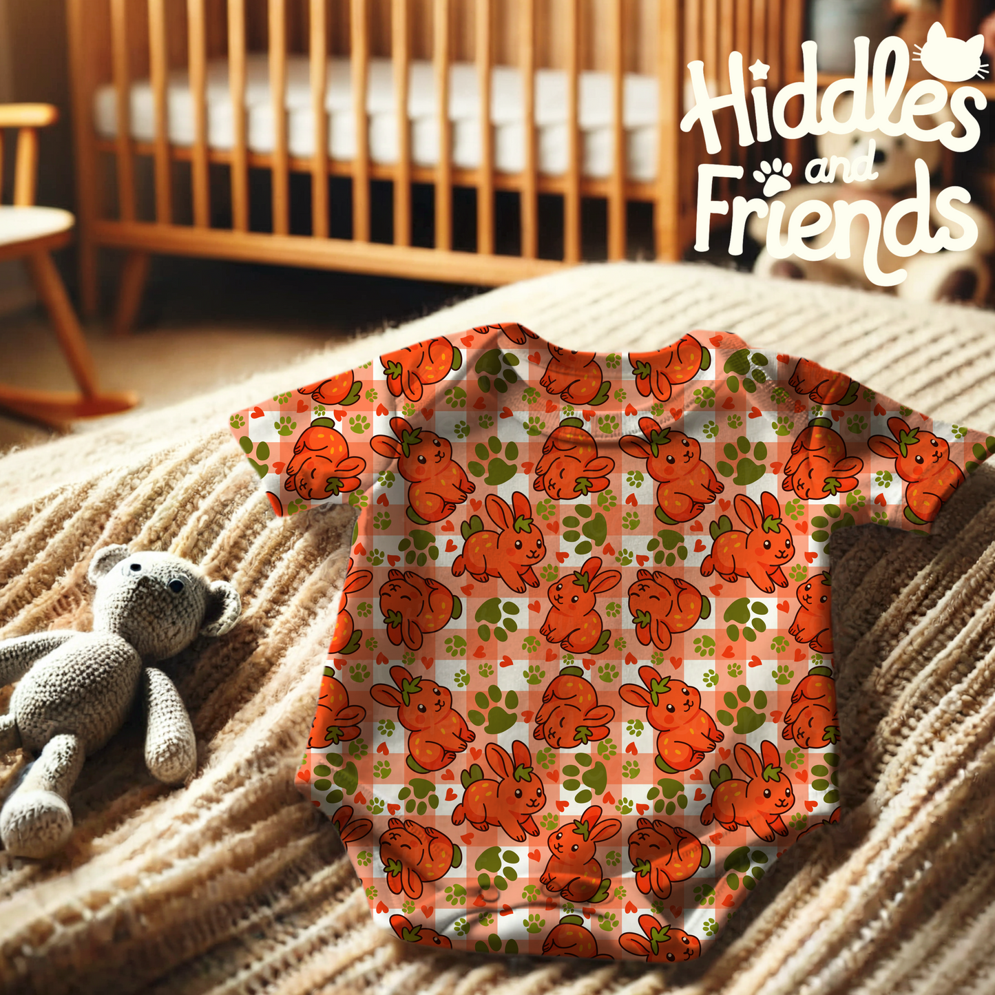 π Strawberry Bunny Picnic β Seamless File