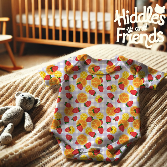 Strawberries & Citrus Seamless Fruit Pattern