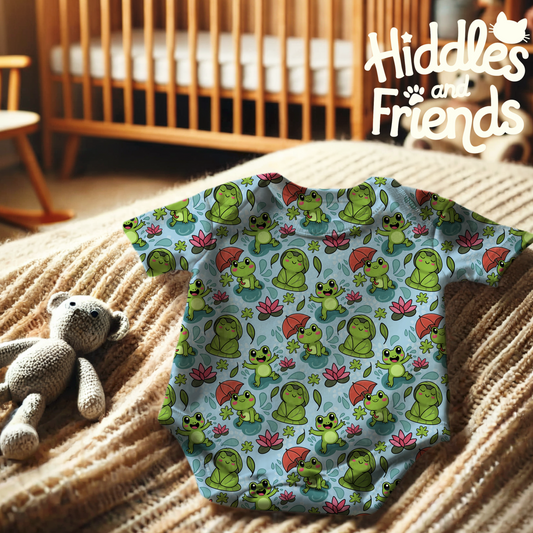 Frogs and Lily Pads Seamless Pattern