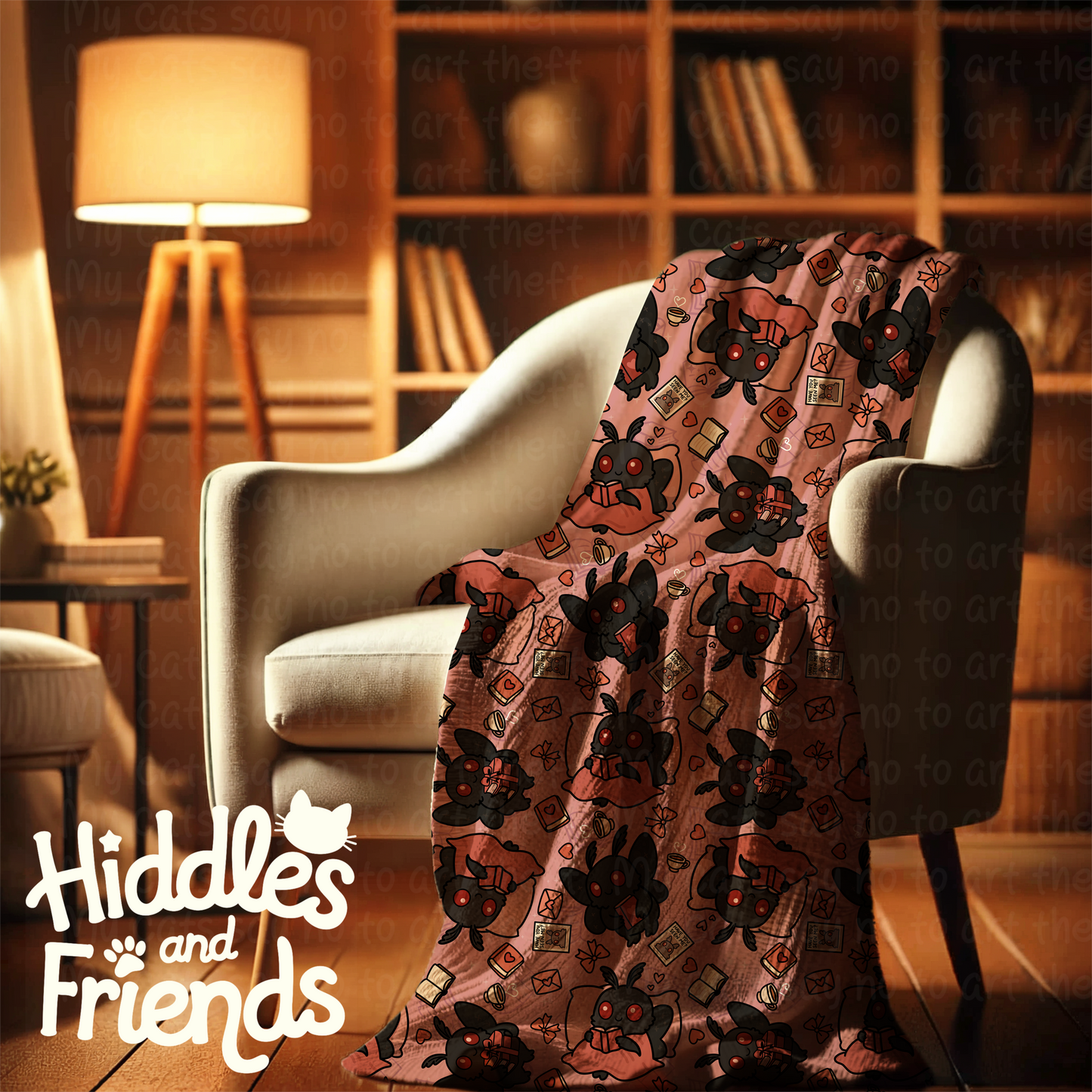 Coquette Bookish Mothman Seamless File