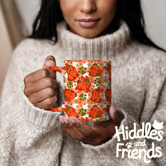 🍓 Strawberry Bunny Picnic – Seamless File