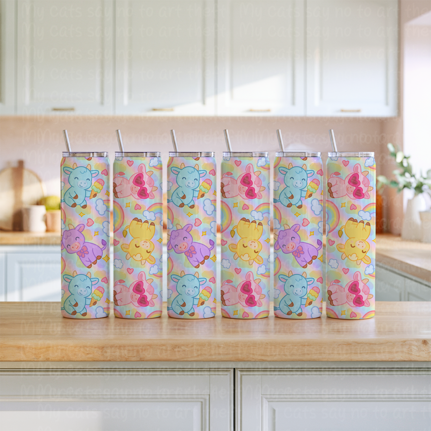 Pastel Cows Seamless File
