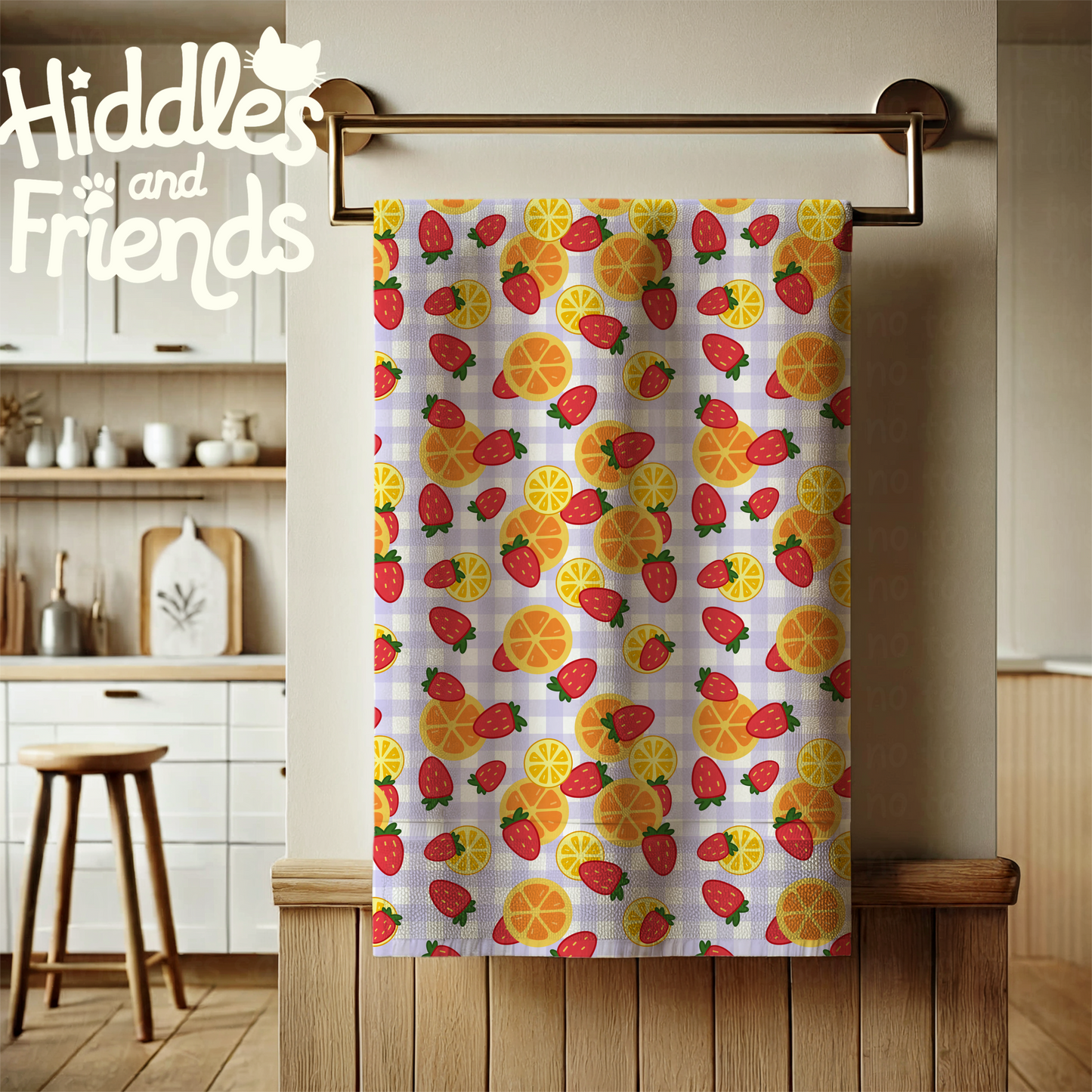 Strawberries & Citrus Seamless Fruit Pattern