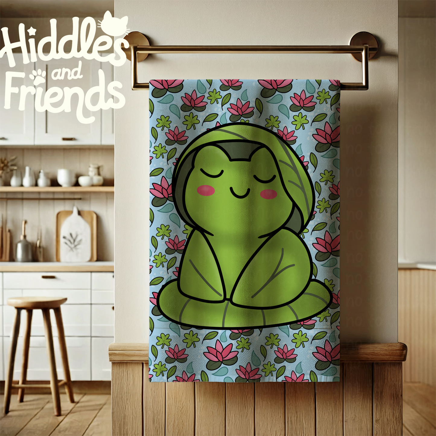 Meditating Frog Digital Sticker