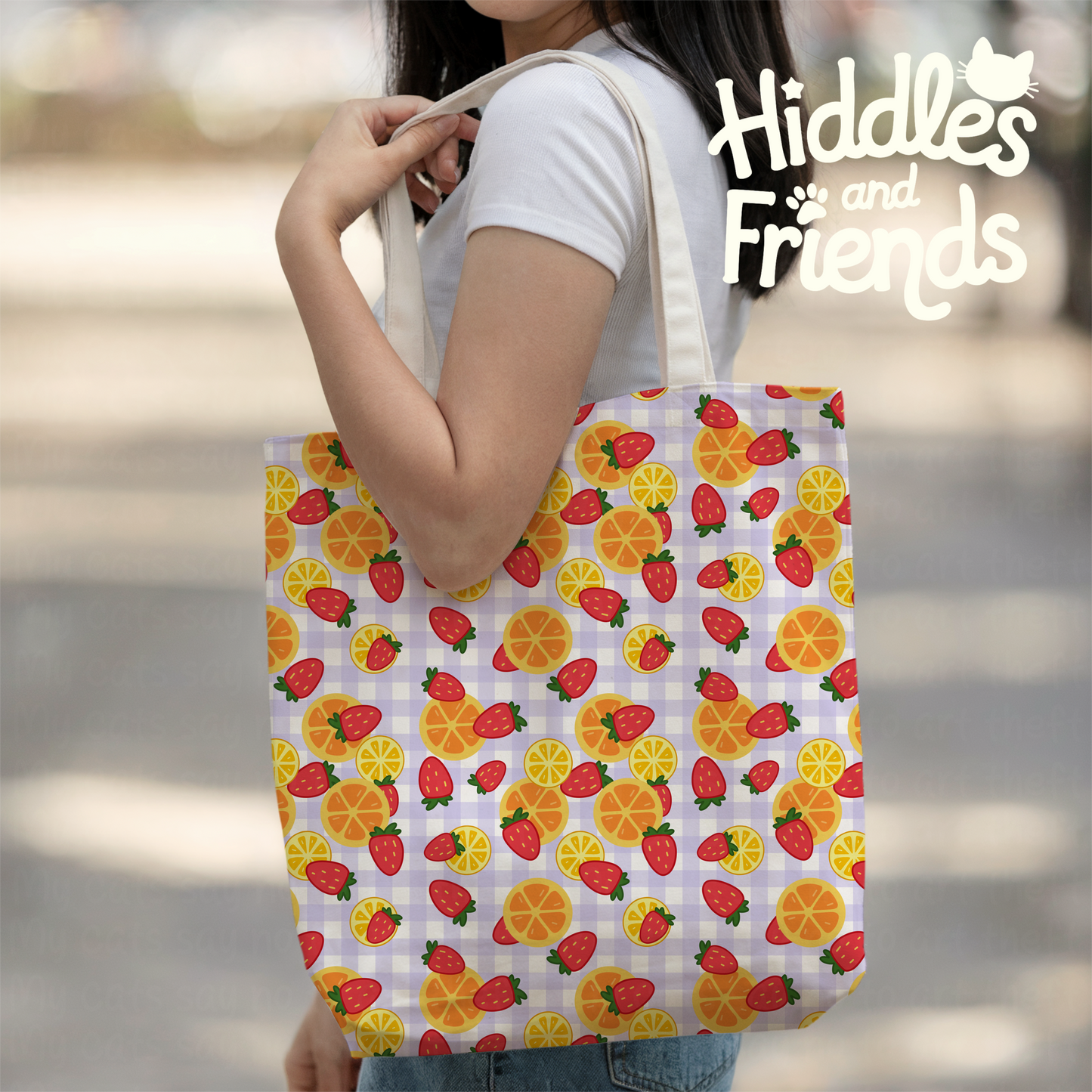 Strawberries & Citrus Seamless Fruit Pattern