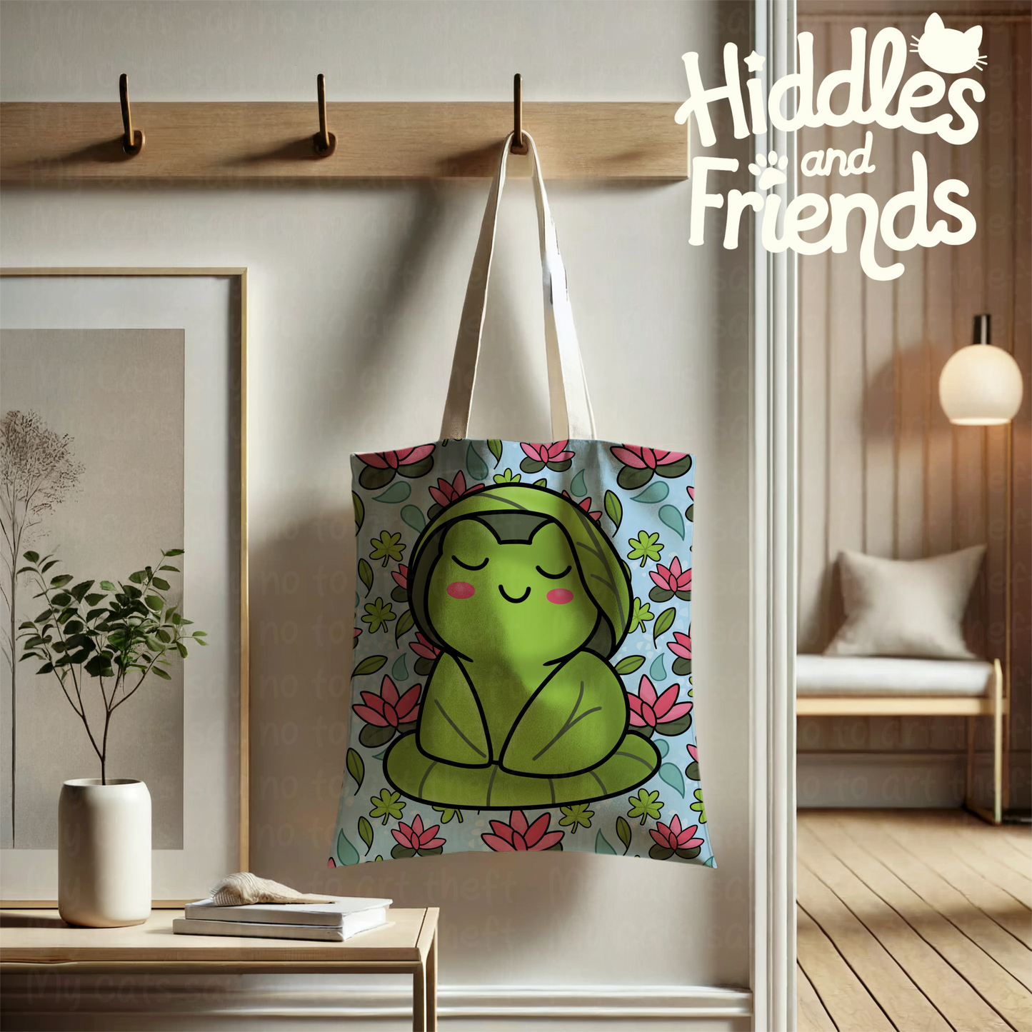 Meditating Frog Digital Sticker