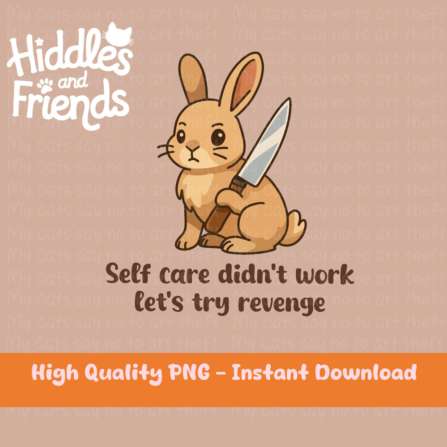 Self Care Didn't Work Woodland Bunny Sticker
