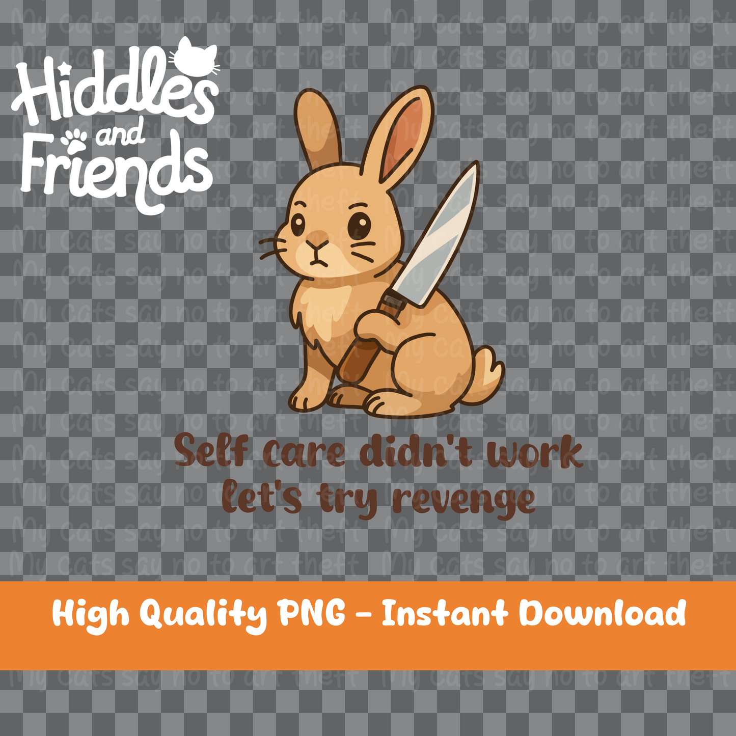 Self Care Didn't Work Woodland Bunny Sticker