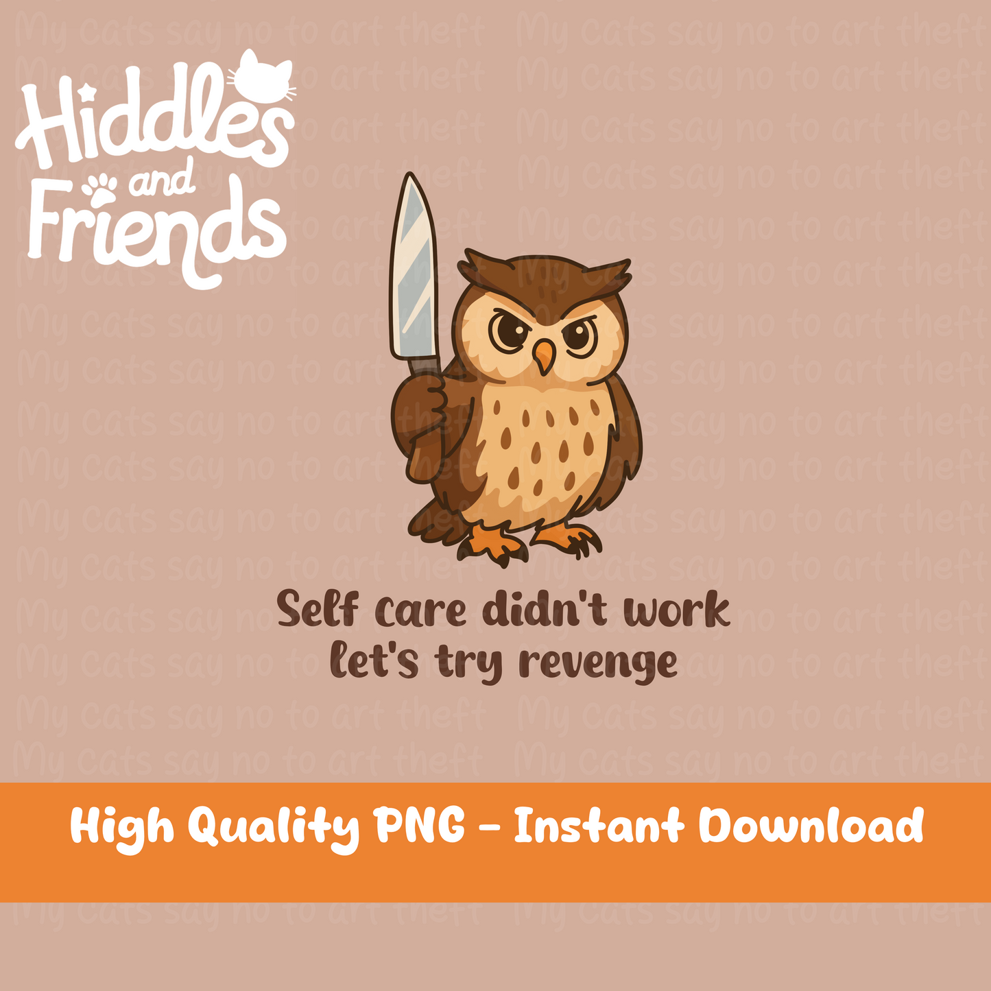 Self Care Didn't Work Woodland Owl Sticker