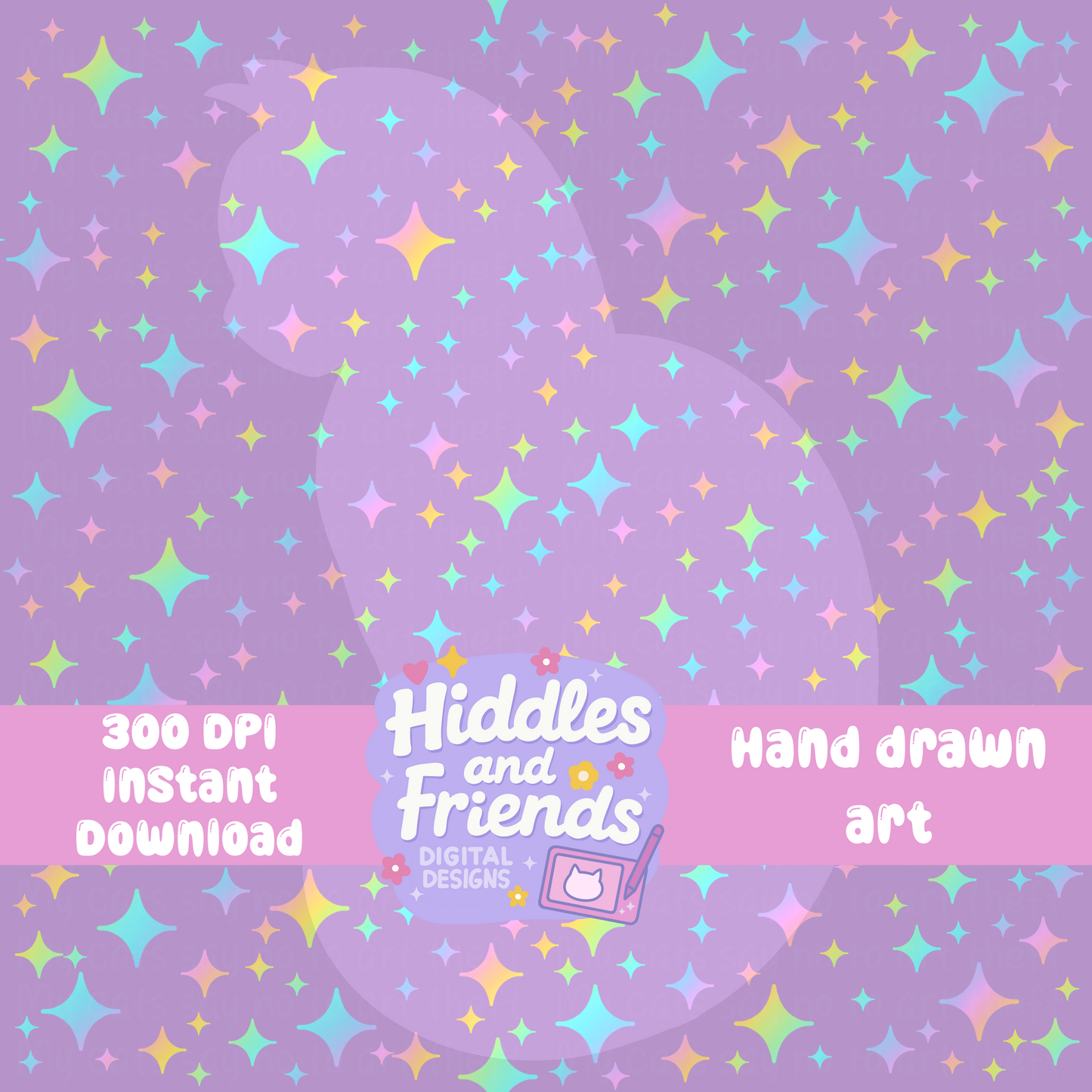 Pastel Sparkle Seamless Background File