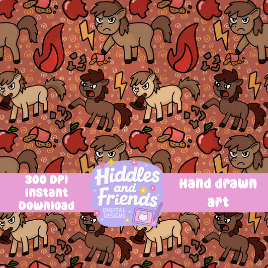 Destructive Chaos Ponies Seamless File