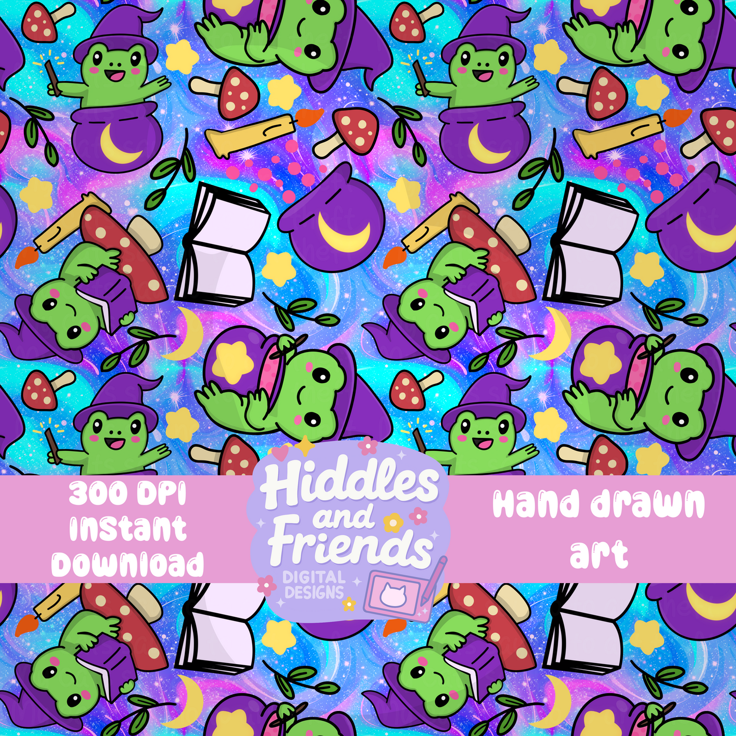Witchy Frog Seamless File
