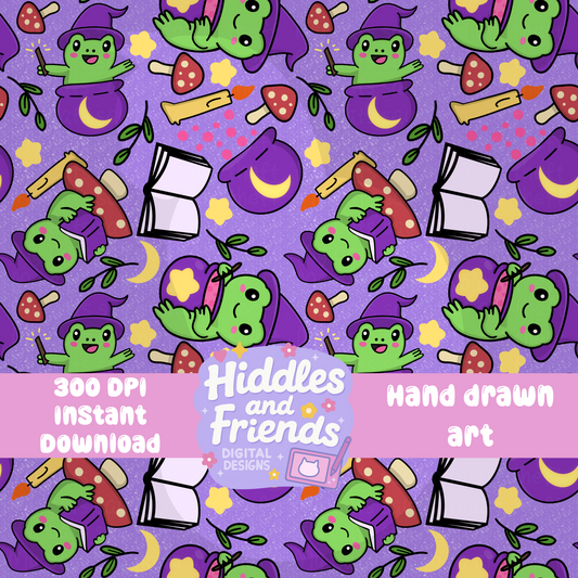 Witchy Frog Seamless File