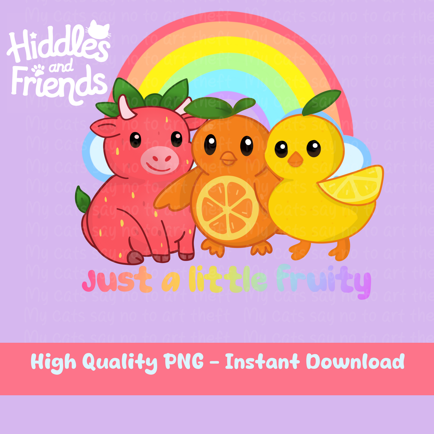 Just a Little Fruity PNG Sticker