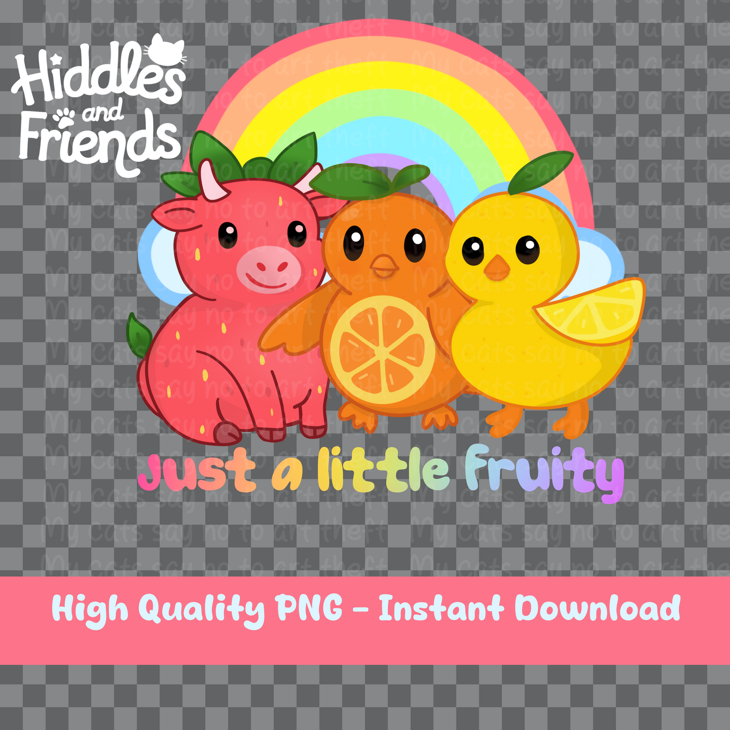 Just a Little Fruity PNG Sticker