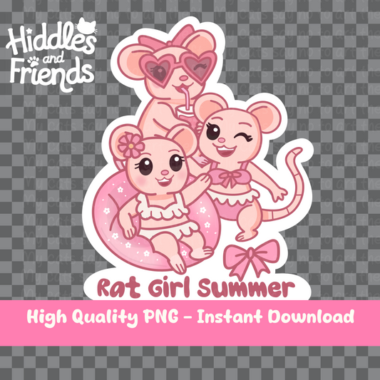 Rat Girl Summer Digital Sticker