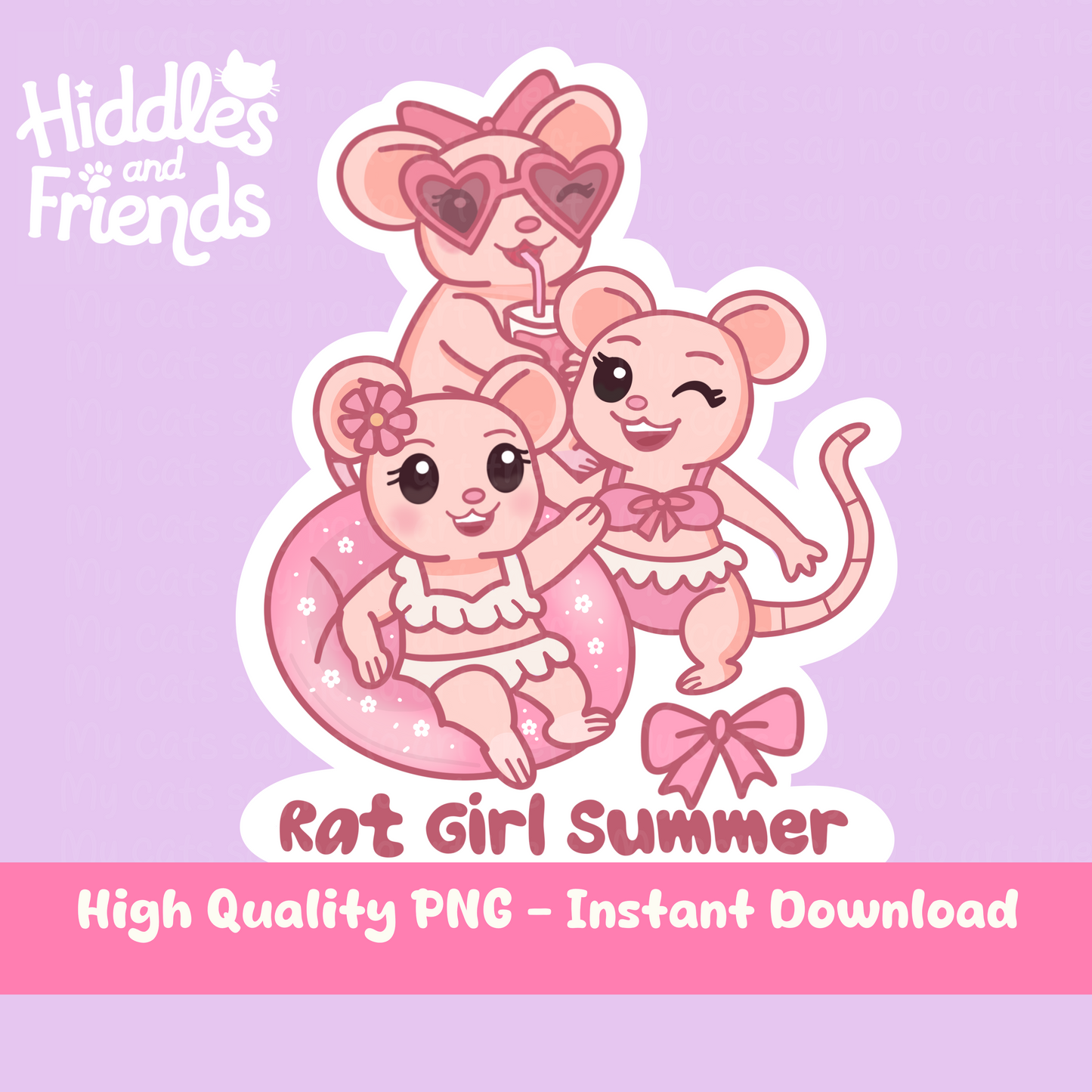 Rat Girl Summer Digital Sticker