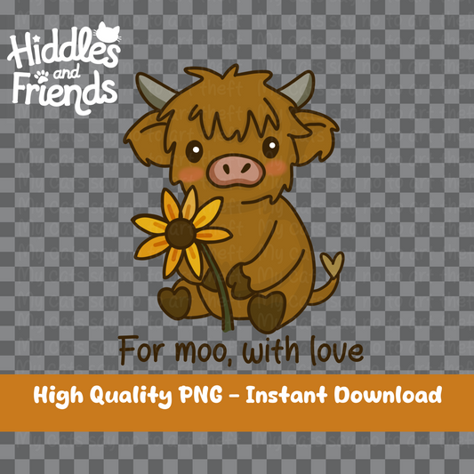 For Moo With Love Digital Sticker