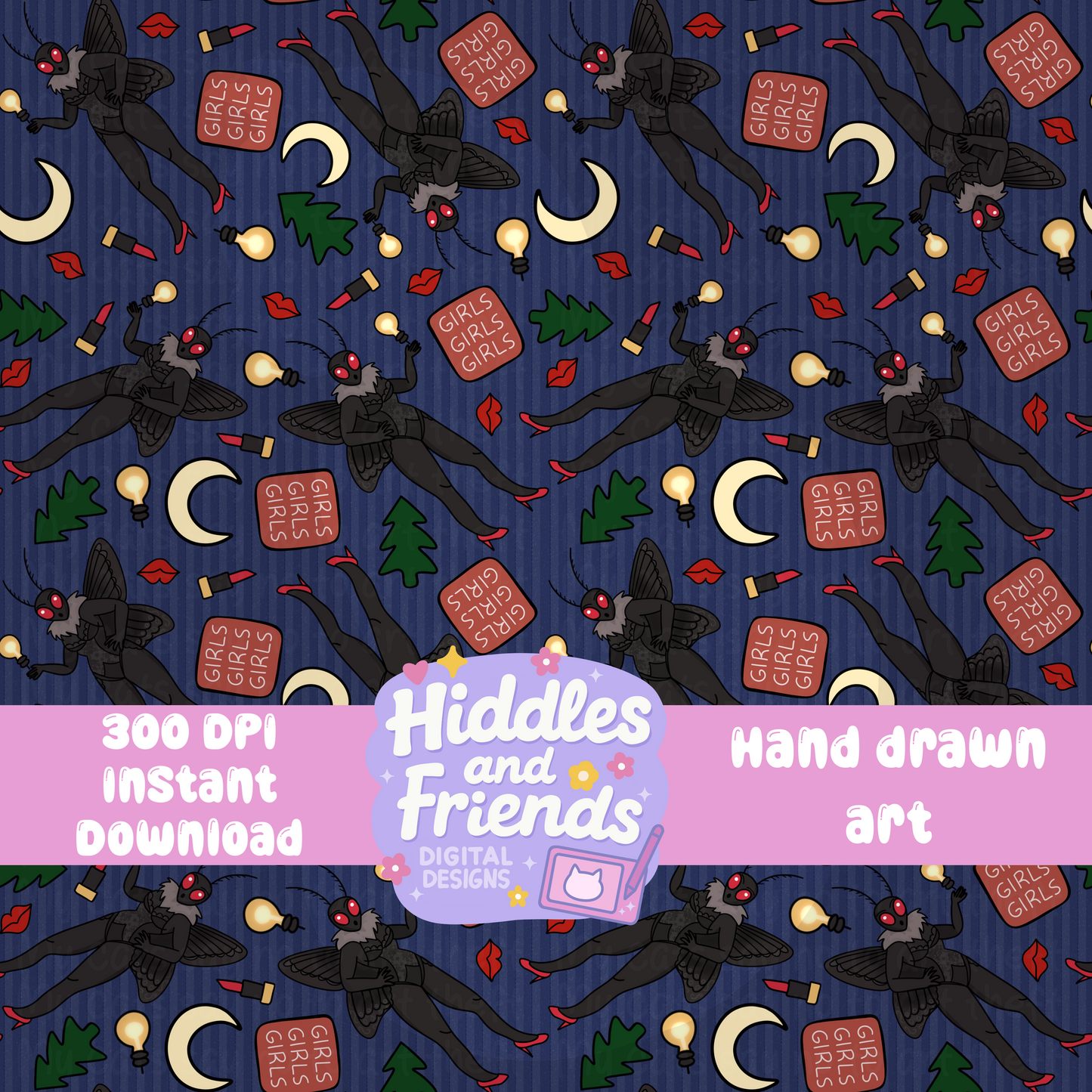 Mothma'am Pin Up Girl Seamless File