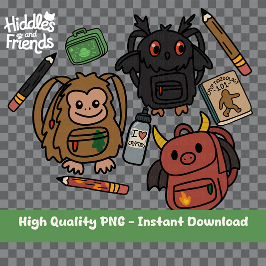 Cryptid School Supply Digital Sticker