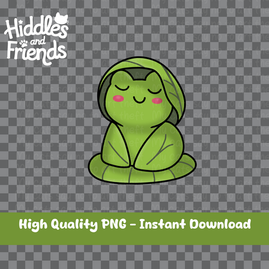 Meditating Frog Digital Sticker