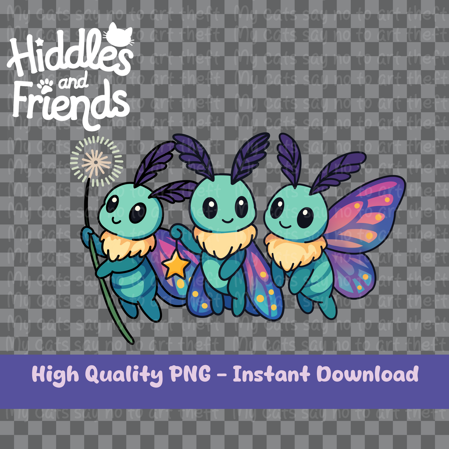 Wish Moths PNG Sticker