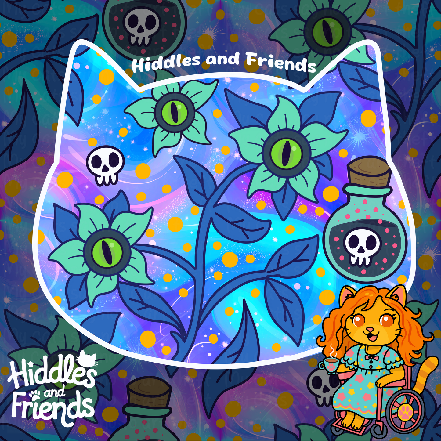 Witchy Belladonna Seamless Pattern