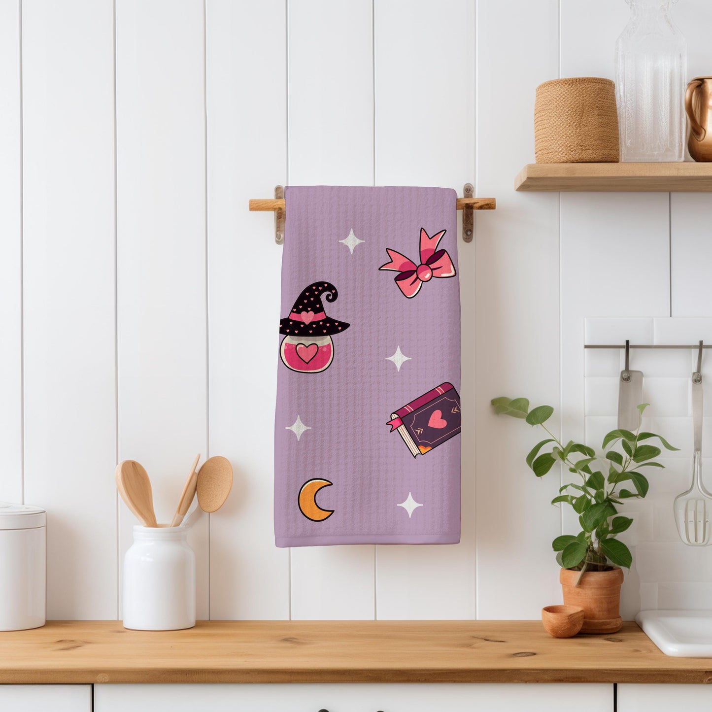 Witchy Valentines Seamless Pattern