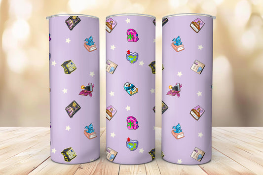 Nostalgia Books Seamless Pattern