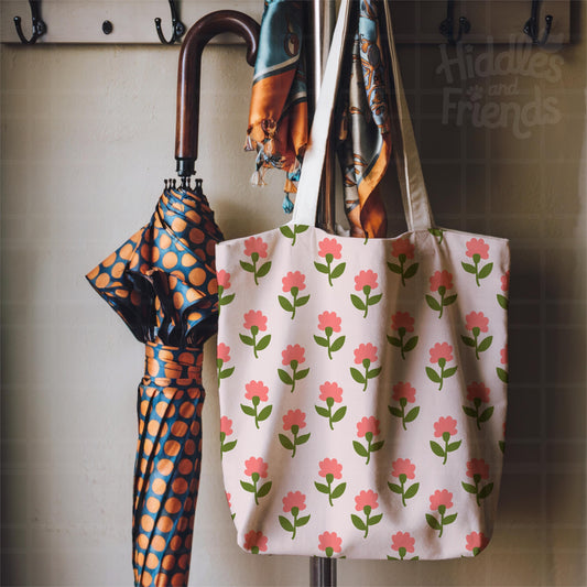 Pink Flowers Seamless Pattern