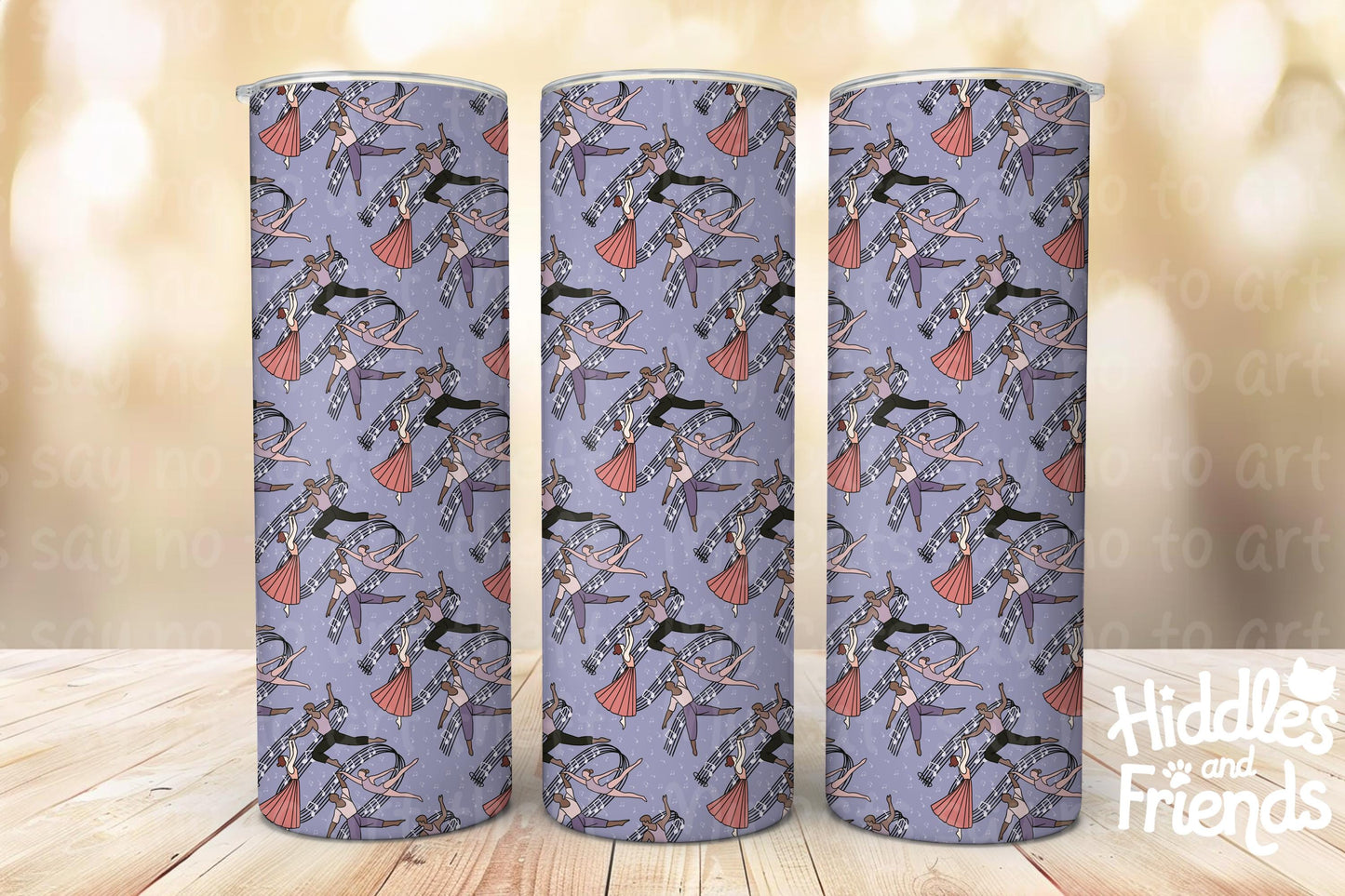 Dancing Partners Seamless Pattern