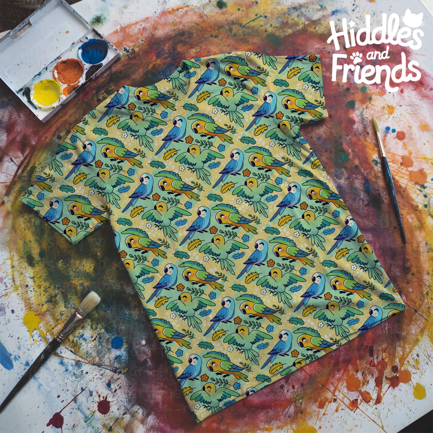 Tropical Birds Seamless Pattern