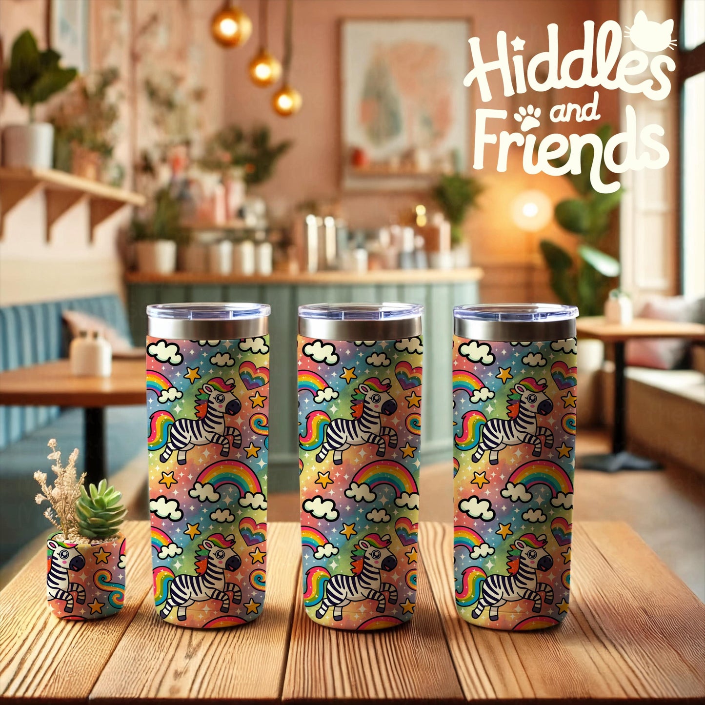 Three Tumblers and Planter Mockup for Procreate