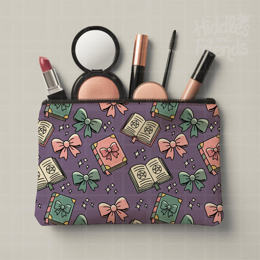 Bows and Books Seamless Pattern