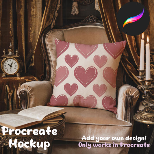 Pillow Mockup for Procreate