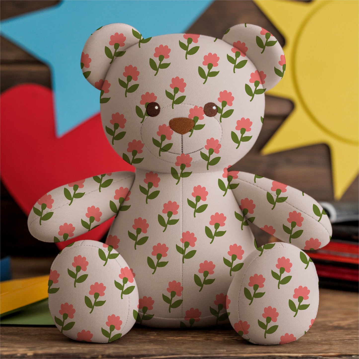 Pink Flowers Seamless Pattern