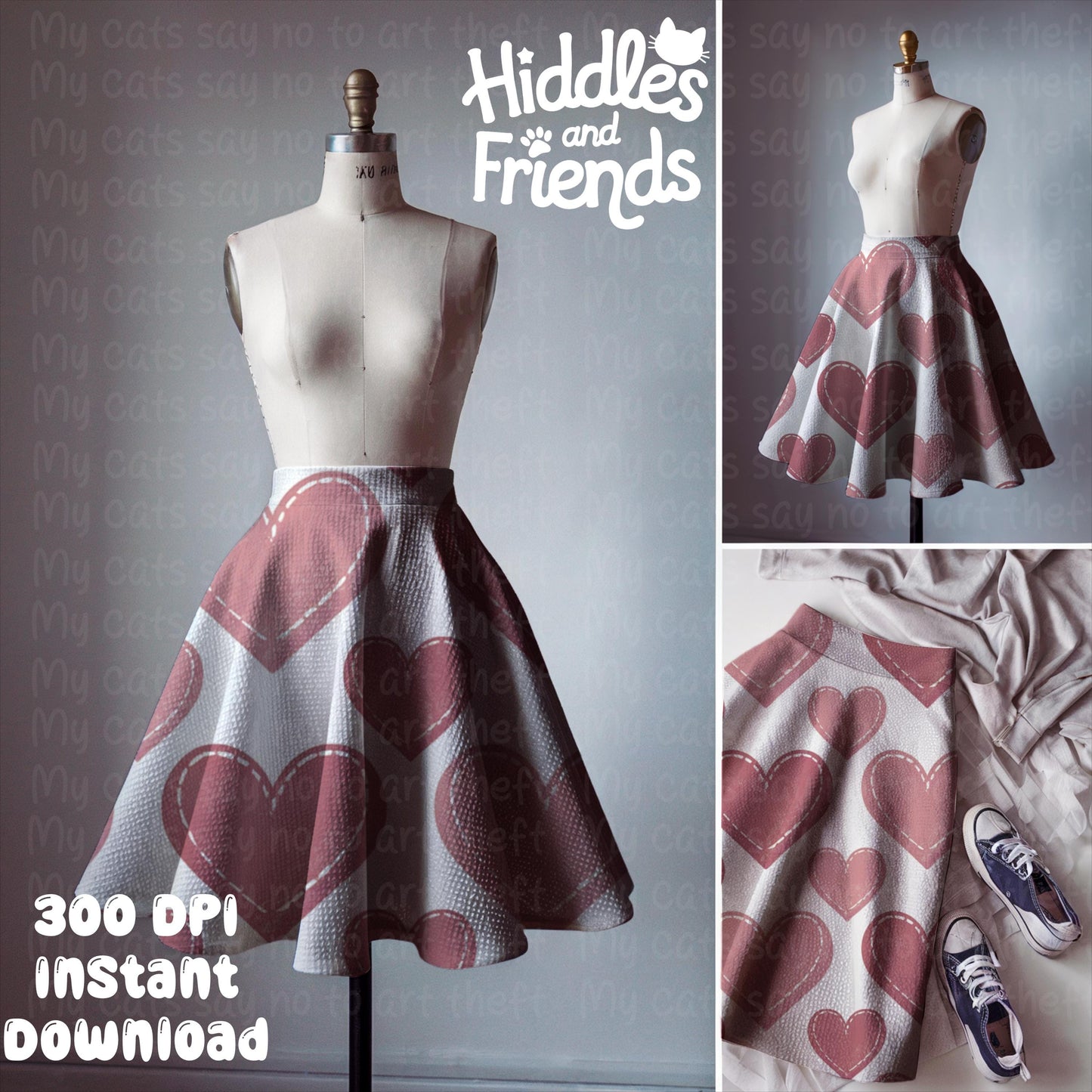 Skater Skirt Trio Mockup for Procreate