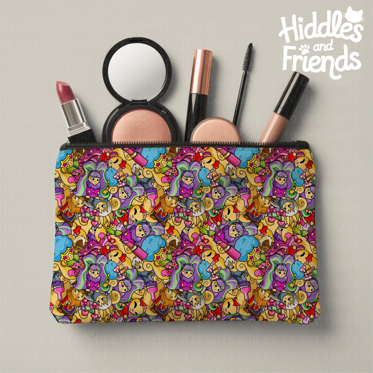 Nostalgia Usuki Dolls Collage Seamless Pattern