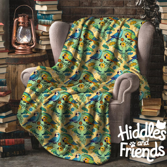 Tropical Birds Seamless Pattern