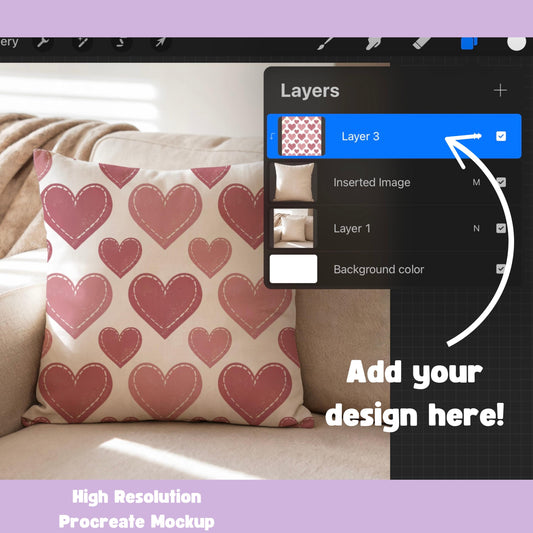Pillow Mockup for Procreate