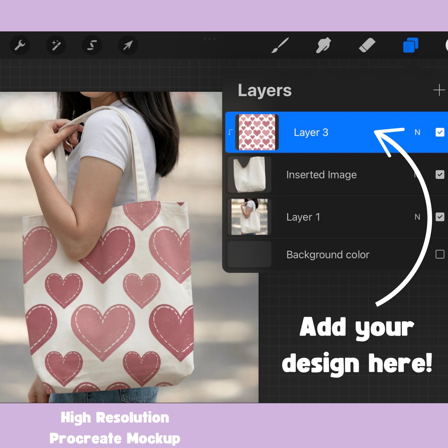 Tote Bag Mockup for Procreate