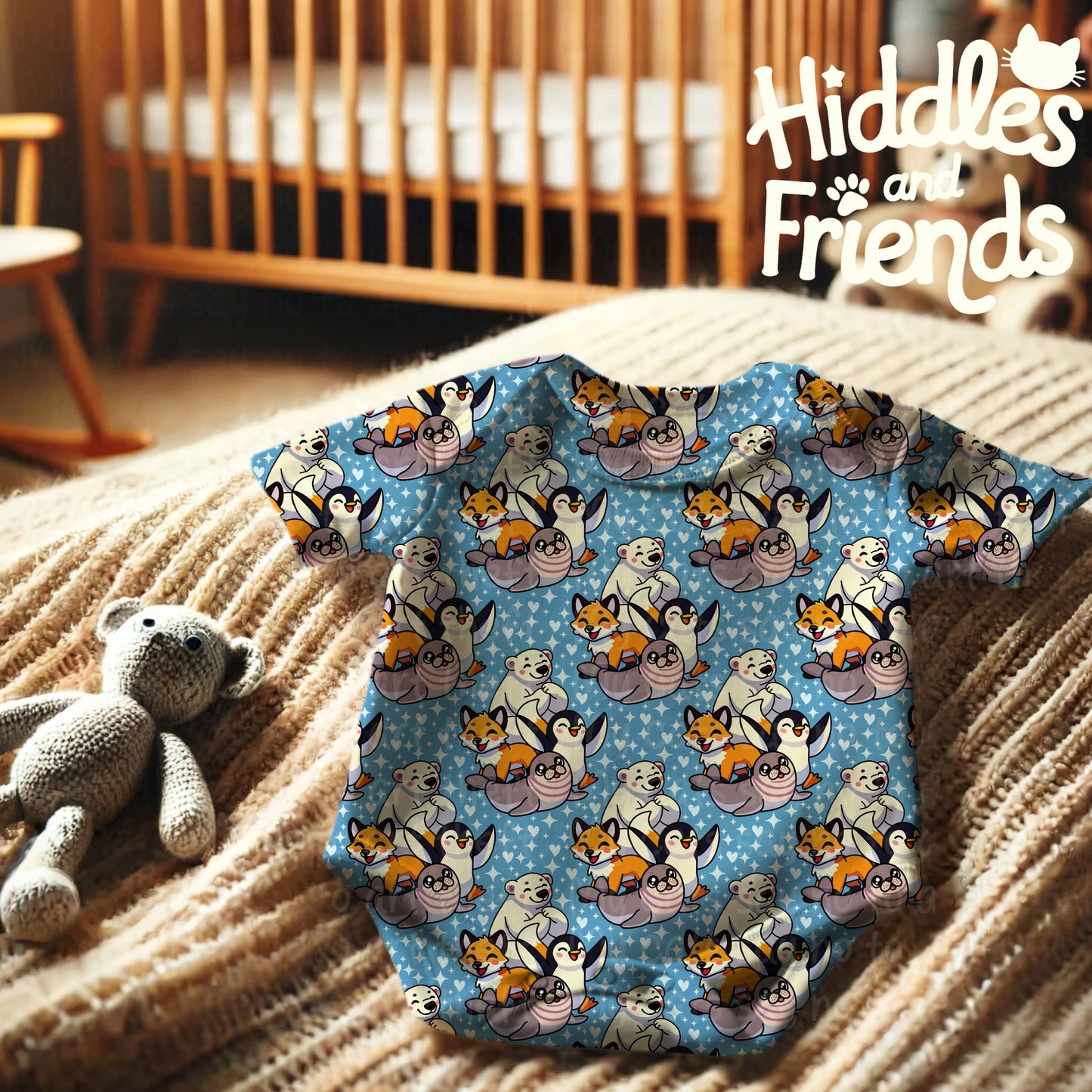 Arctic Animals Seamless Pattern