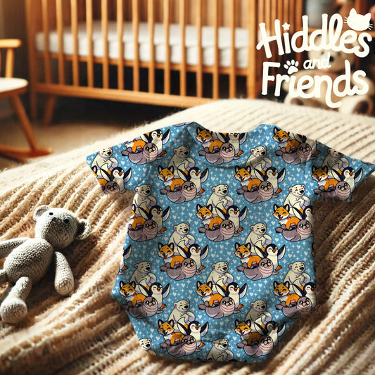 Arctic Animals Seamless Pattern