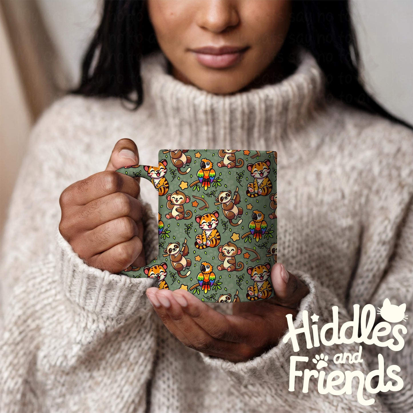 Jungle Friends Seamless Pattern