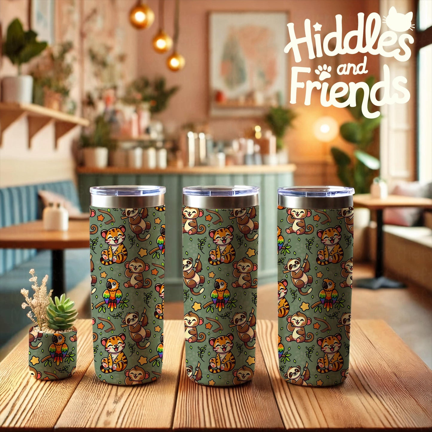 Jungle Friends Seamless Pattern