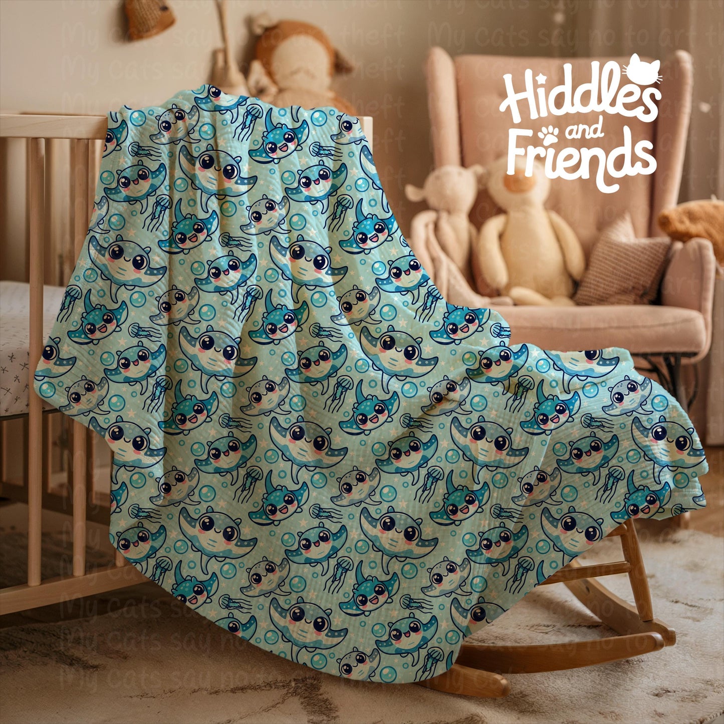 Manta Ray Seamless Pattern