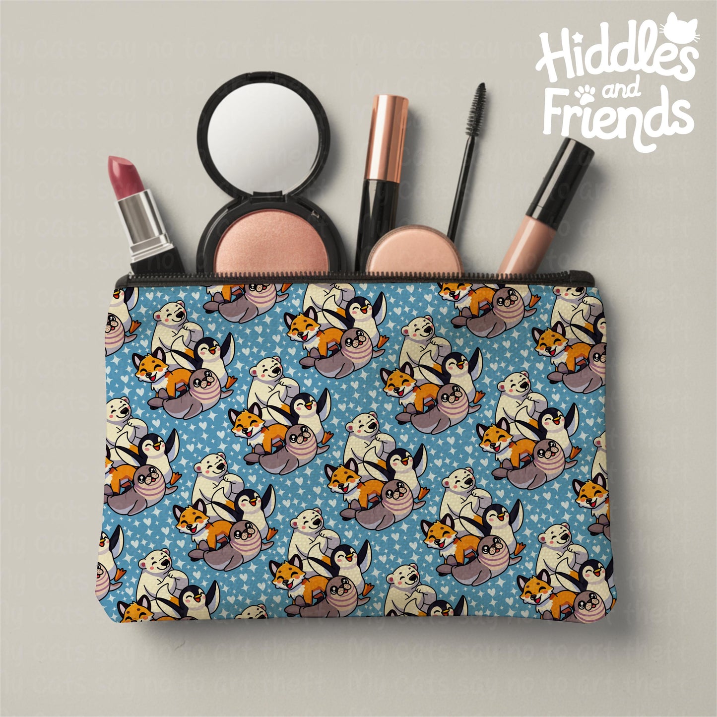 Arctic Animals Seamless Pattern