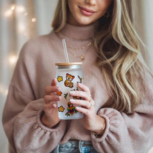 Jungle Friends Glass Wrap