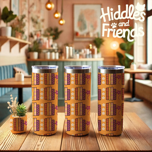 Books and Stars Seamless Pattern